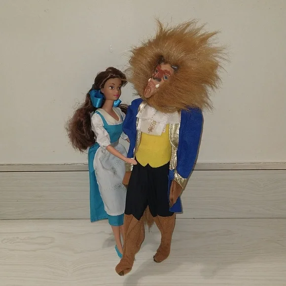Vintage 1991 Beauty & The Beast Doll Set - Picture 5 of 9